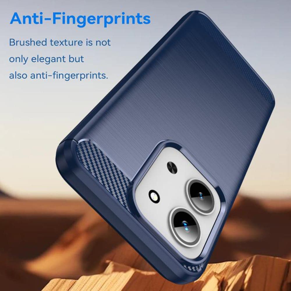 Techsuit Carbon Silicone - θήκη για Xiaomi Redmi 15C - Μπλε 4