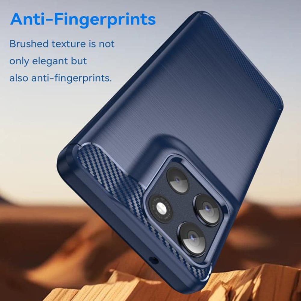 Techsuit Carbon Silicone - θήκη για Motorola Moto G86 - Μπλε 5