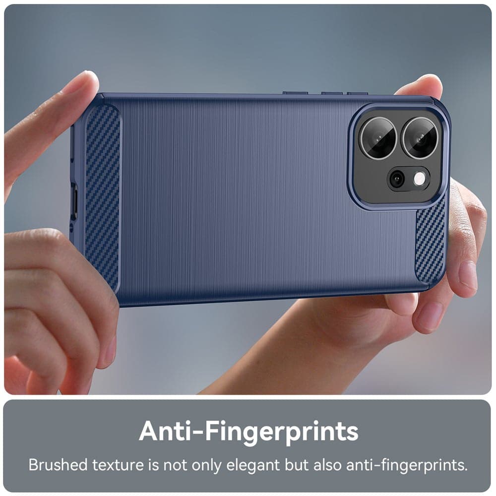 Techsuit Carbon Silicone - θήκη για Oppo Reno14 / F FS 5G - Μπλε 3