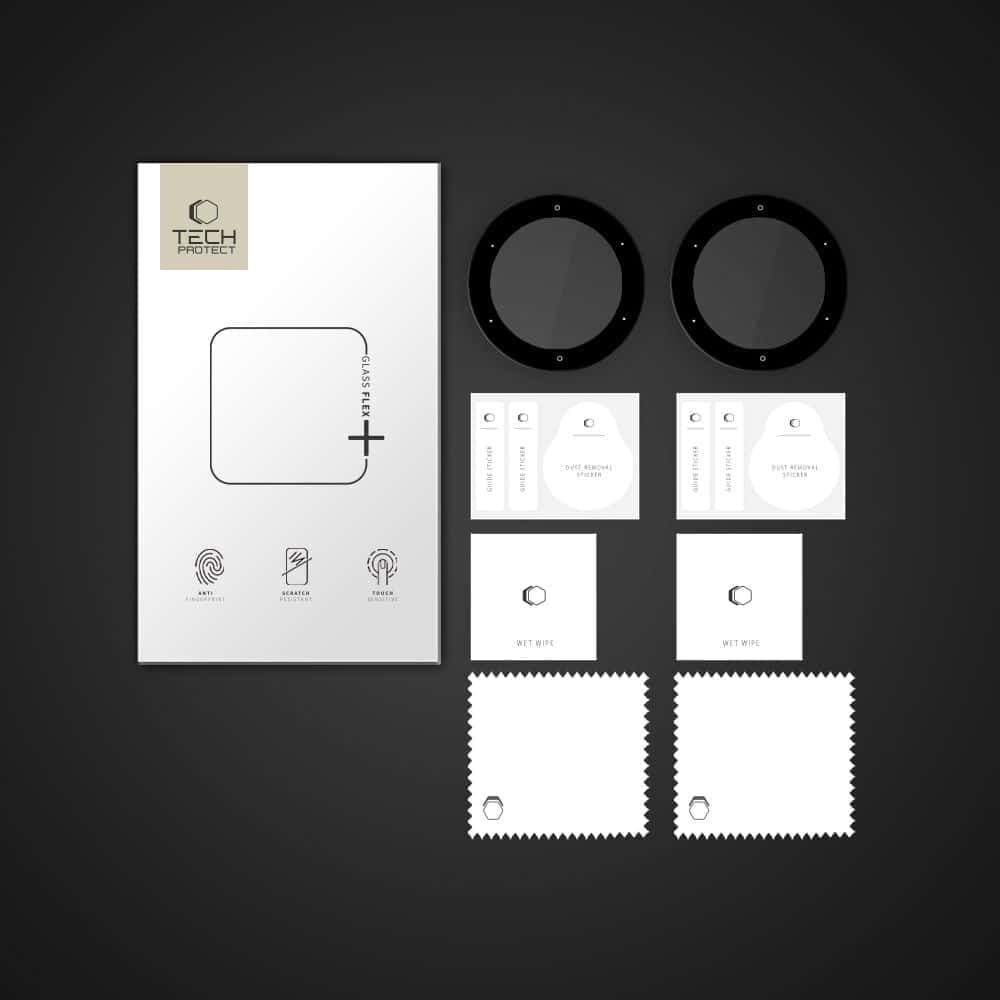 Tech-Protect Glass Flex+ 2-Pack Garmin Venu 2s Black 4