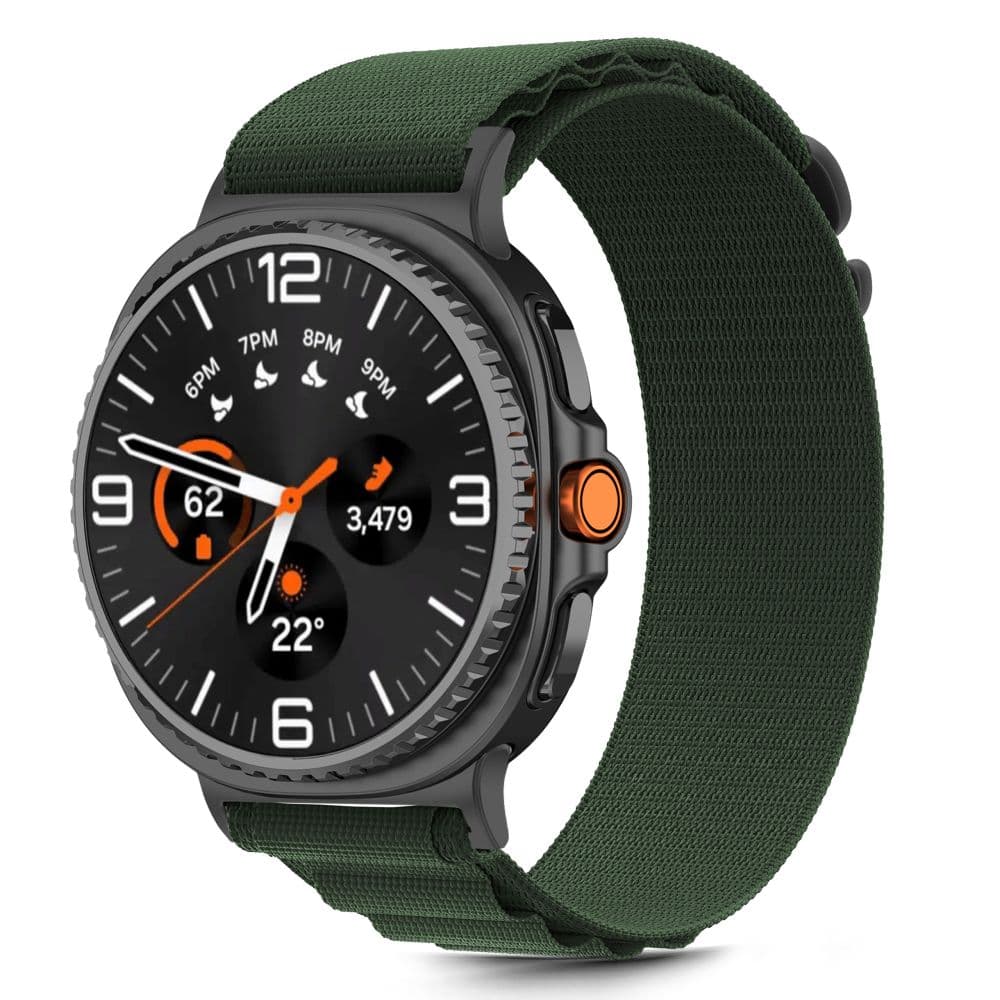 Tech-Protect Nylon Pro Samsung Galaxy Watch 8 / Classic (40 / 44 / 46 Mm) Army Green 2