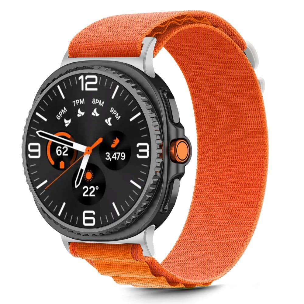 Tech-Protect Nylon Pro Samsung Galaxy Watch 8 / Classic (40 / 44 / 46 Mm) Orange 3