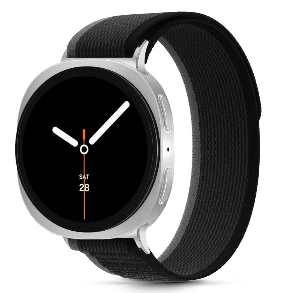 Tech-Protect Nylon Stripe Samsung Galaxy Watch 8 / Classic (40 / 44 / 46 Mm) Black/orange 2