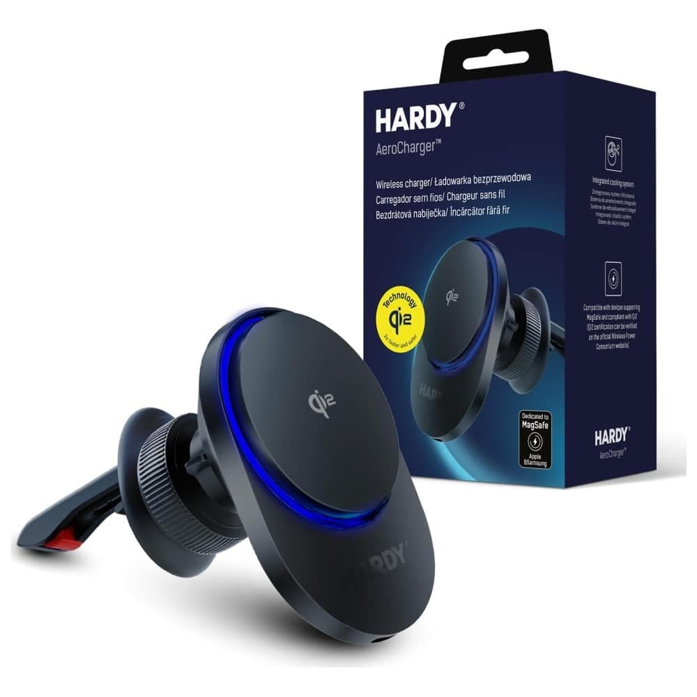 3mk Hardy Aerocharger Ασύρματος Φορτιστής 15w Mpp Qi2 Μαύρος