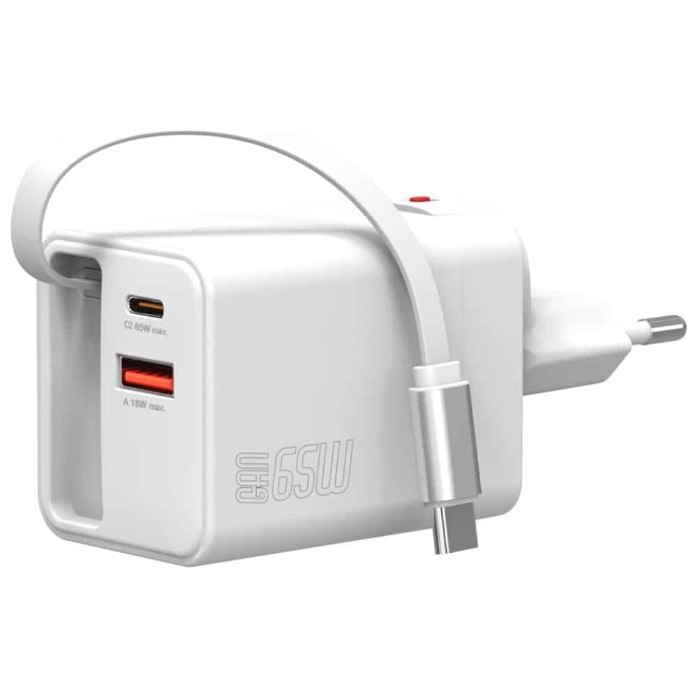 Φορτιστής Τοίχου 4smarts Flex Jojo 65w Gan 2xusb-C + USB-A Λευκό 4