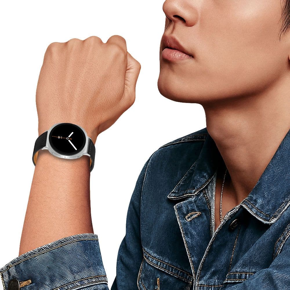 Tech-Protect Leatherfit Samsung Galaxy Watch 8 / Classic (40 / 44 / 46 Mm) Black 4