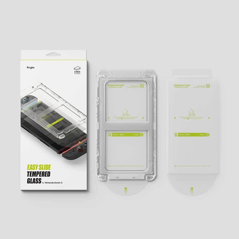 Σκληρυμένο γυαλί Ringke Easy Slide 2-Pack Nintendo Switch 2 Clear 5