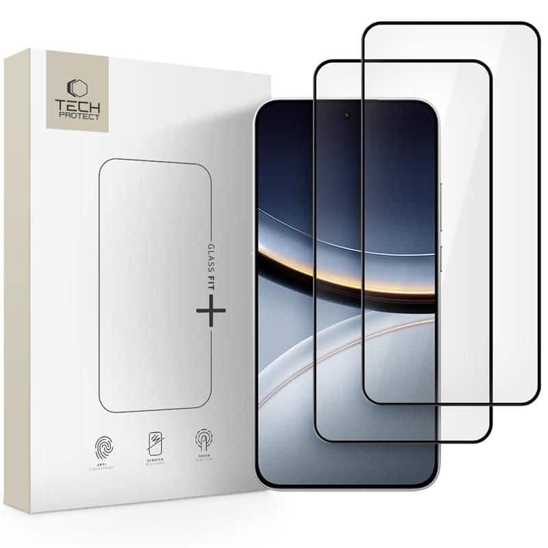 Σκληρυμένο γυαλί Tech-Protect Glass Fit+ 2-Pack Xiaomi Poco F7 5g Black