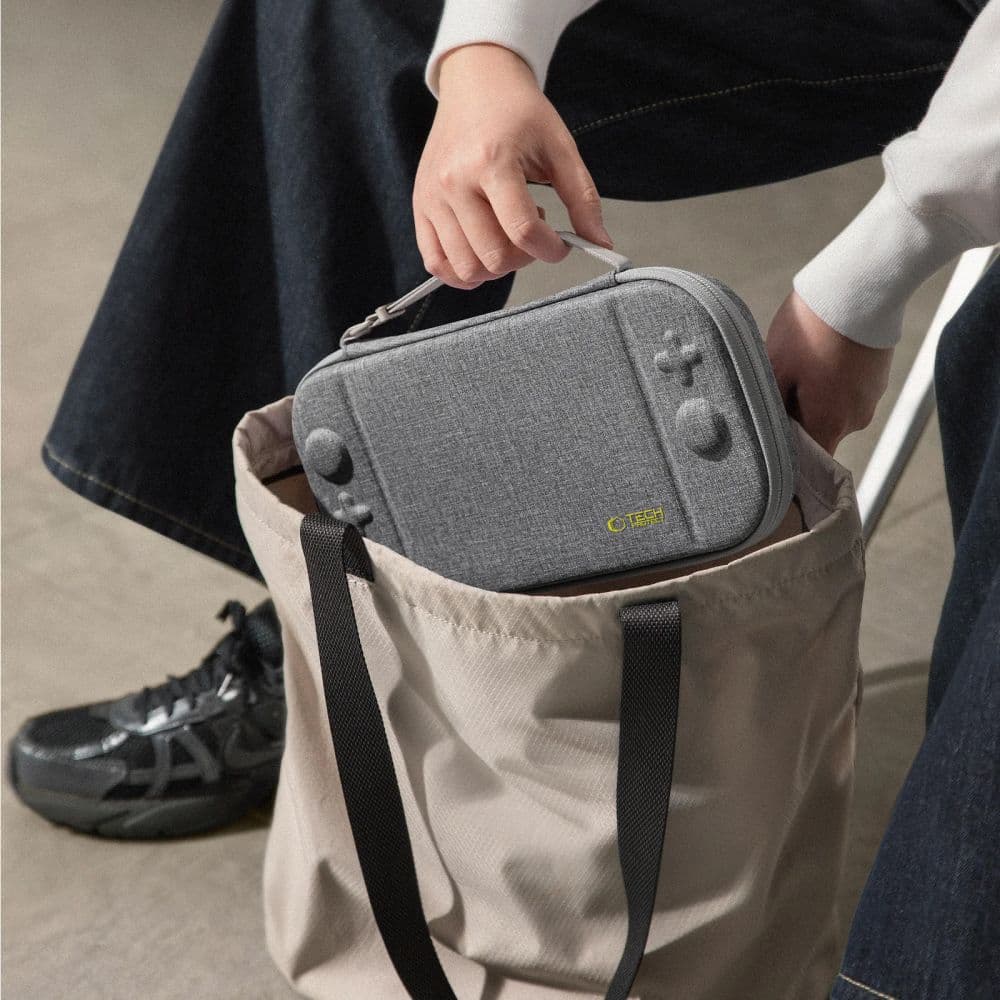 Tech-Protect Slim Pouch Nintendo Switch 2 Dark Grey 9