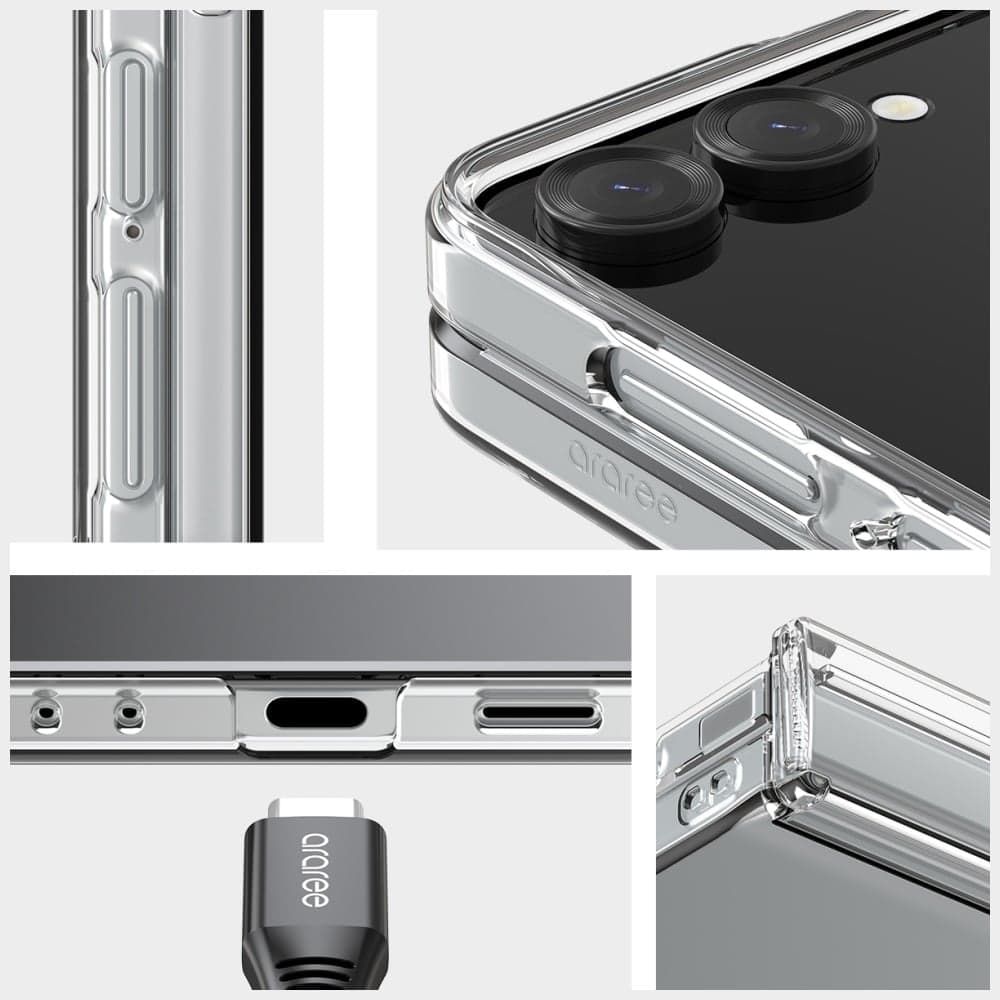 Araree Nukin 360 - θήκη για Samsung Galaxy Z Flip7 - Διάφανο 2