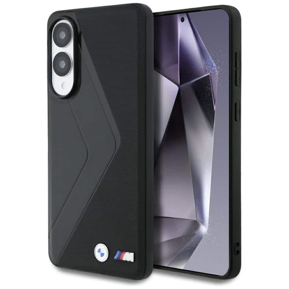 Θήκη Bmw Δερμάτινη Oversized Stripes Magsafe Για Samsung Galaxy S25 Edge Μαύρη