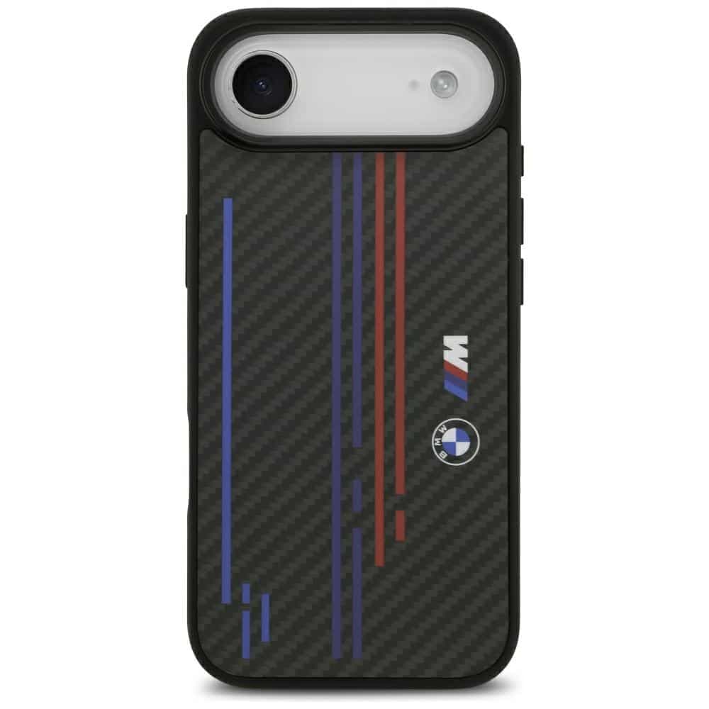 Θήκη Bmw M Kevlar Γραμμές & Λογότυπο Magsafe Για iPhone Air Μαύρη
