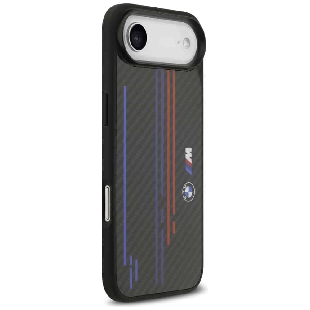 Θήκη Bmw M Kevlar Γραμμές & Λογότυπο Magsafe Για iPhone Air Μαύρη 2