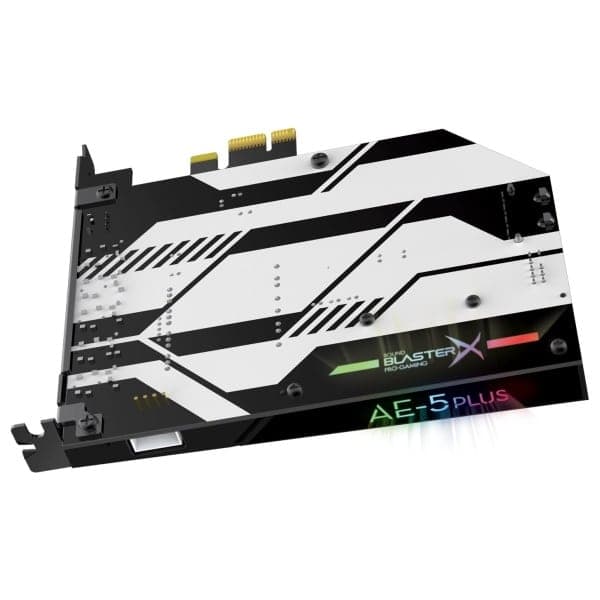 Creative Sound Blasterx Ae-5 Plus Μαύρη Κάρτα Ήχου Pci-E 4