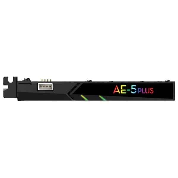 Creative Sound Blasterx Ae-5 Plus Μαύρη Κάρτα Ήχου Pci-E 6