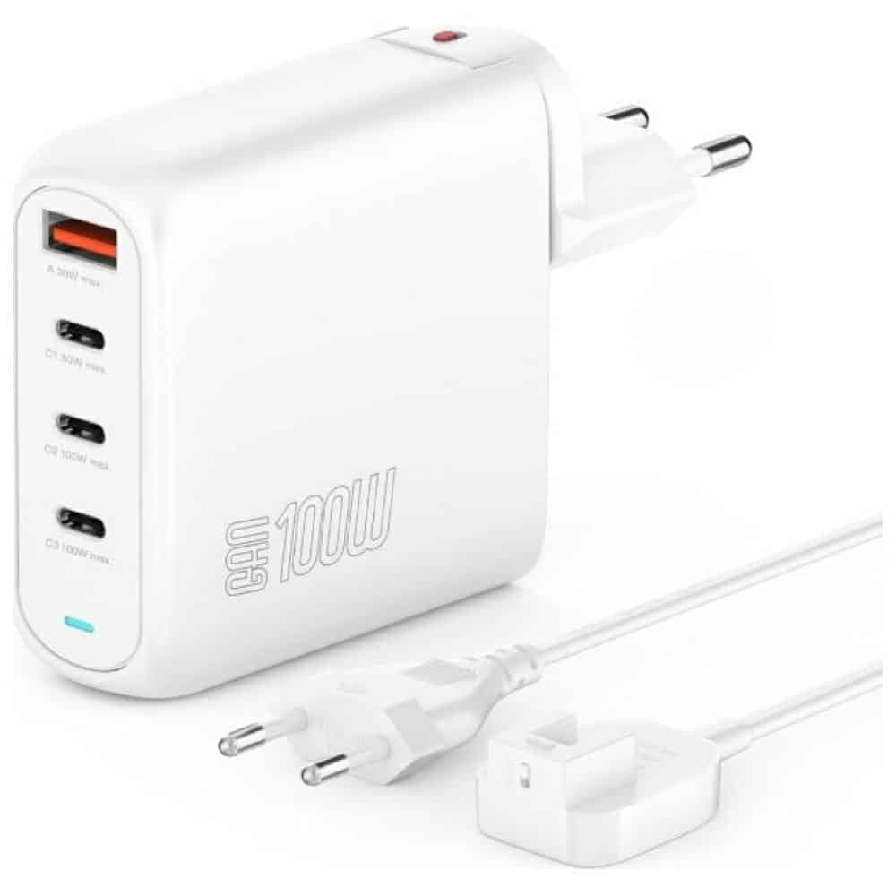 Φορτιστής 4smarts Flex Pro 100w Με 3xusb-C Και 1xusb-A - Λευκός