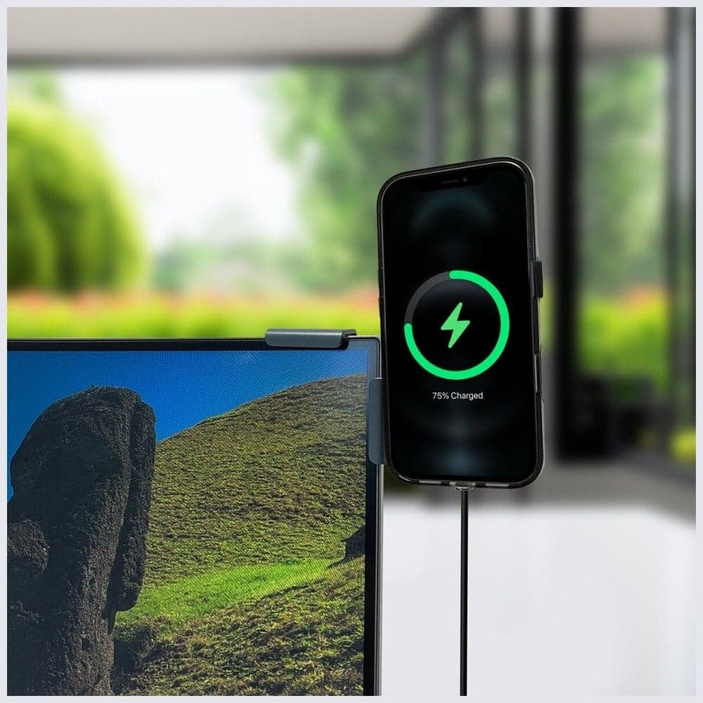 Magnetic Mount 4smarts Screen Mount Qi2 - Βάση Οθόνης Για Smartphone Γκρί 5
