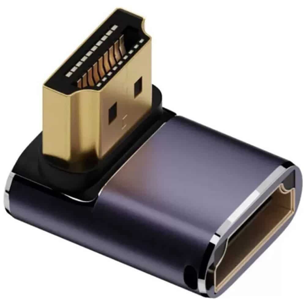 Set Προσαρμογέων Hdmi 4smarts 8k – Ανωδυνά, Καθοδικά, Πλευρικά, Σύνδεσμος Καλωδίων, Γκρι 3