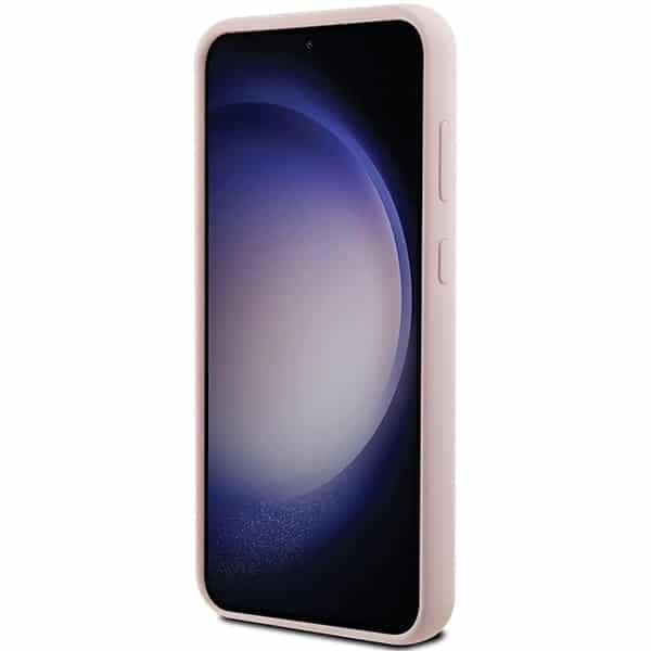 Karl Lagerfeld Σιλικόνη Choupette Μεταλλικό Pin - θήκη για Samsung Galaxy S23 - Ροζ 5