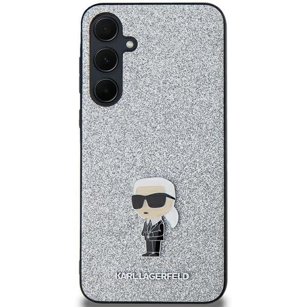 Karl Lagerfeld Fixed Glitter Ikonik - θήκη για Samsung Galaxy A35 - Ασημένιο 3