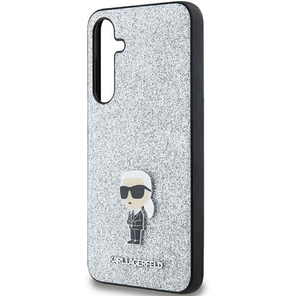 Karl Lagerfeld Fixed Glitter Ikonik - θήκη για Samsung Galaxy A35 - Ασημένιο 6