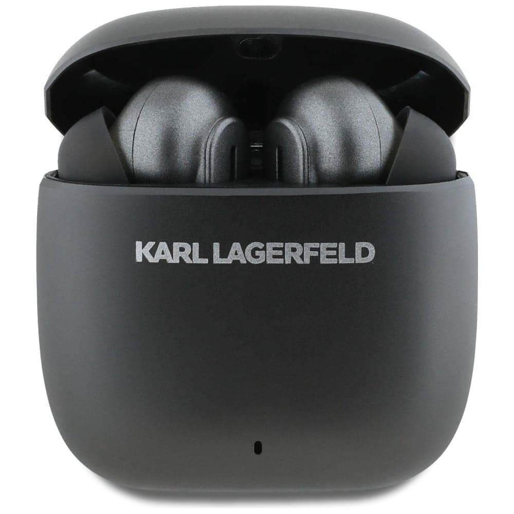 Tws Earphones Karl Lagerfeld Metal Printed Logo Anc/enc Black 2