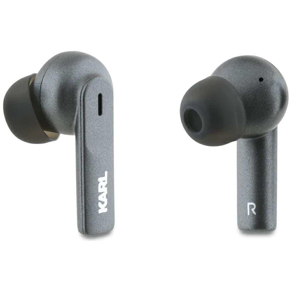 Tws Earphones Karl Lagerfeld Metal Printed Logo Anc/enc Black 5