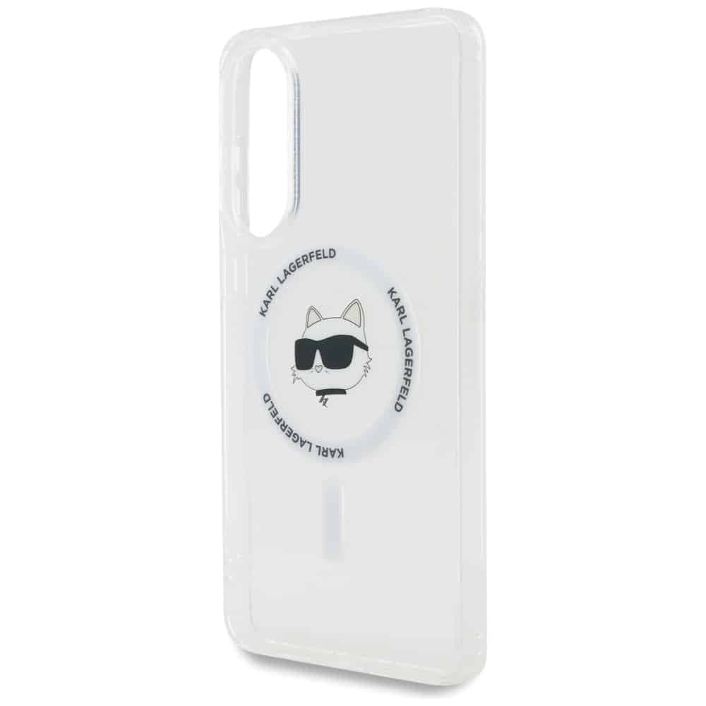Karl Lagerfeld Choupette Head Printed Logo MagSafe - θήκη για Samsung Galaxy S25 Edge - Λευκό 6