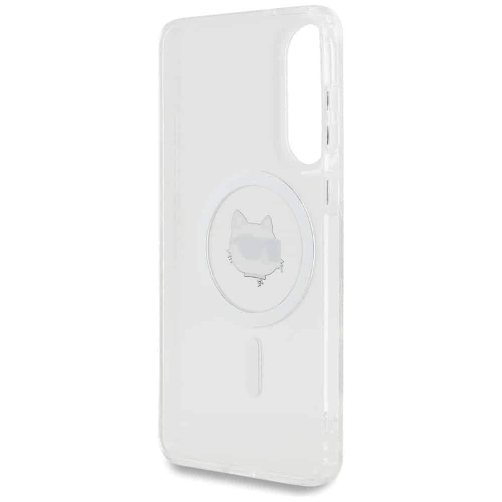 Karl Lagerfeld Choupette Head Printed Logo MagSafe - θήκη για Samsung Galaxy S25 Edge - Λευκό 7
