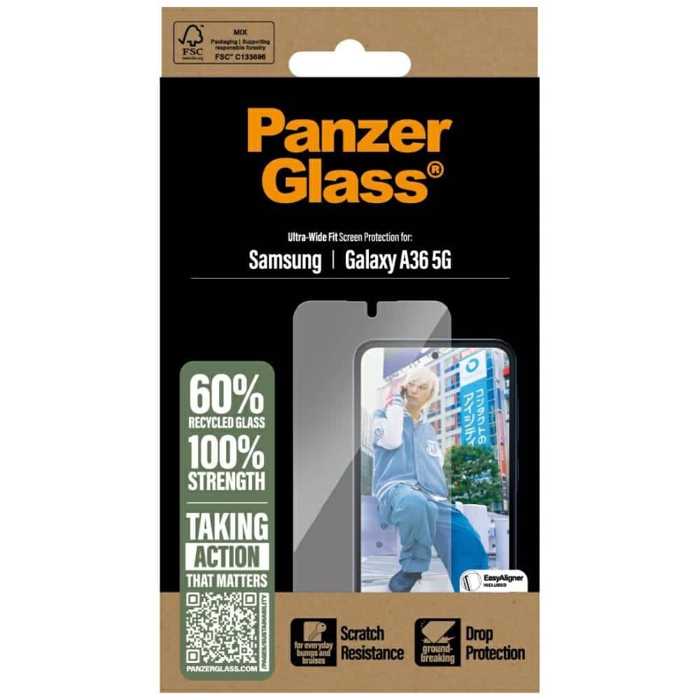 Panzerglass Γυαλί Tempered Ultra-Wide Fit Για Samsung Galaxy A36 5g 4
