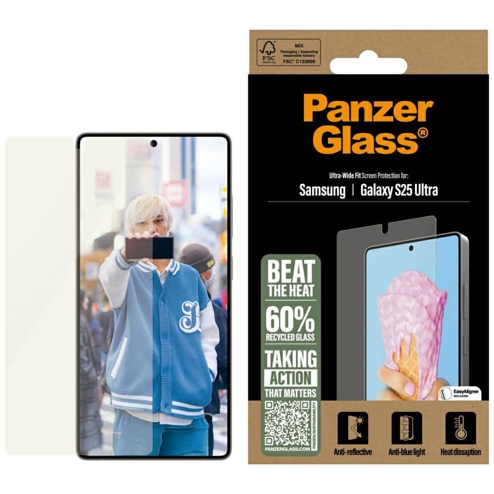 Panzerglass All-In-One Ultra-Wide Fit Θωρακισμένο Γυαλί Για Samsung Galaxy S25 Ultra