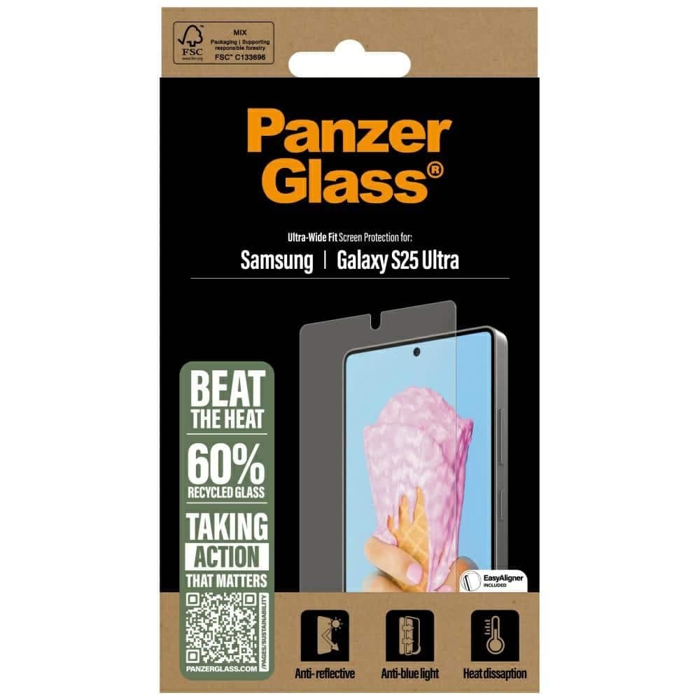 Panzerglass All-In-One Ultra-Wide Fit Θωρακισμένο Γυαλί Για Samsung Galaxy S25 Ultra 4