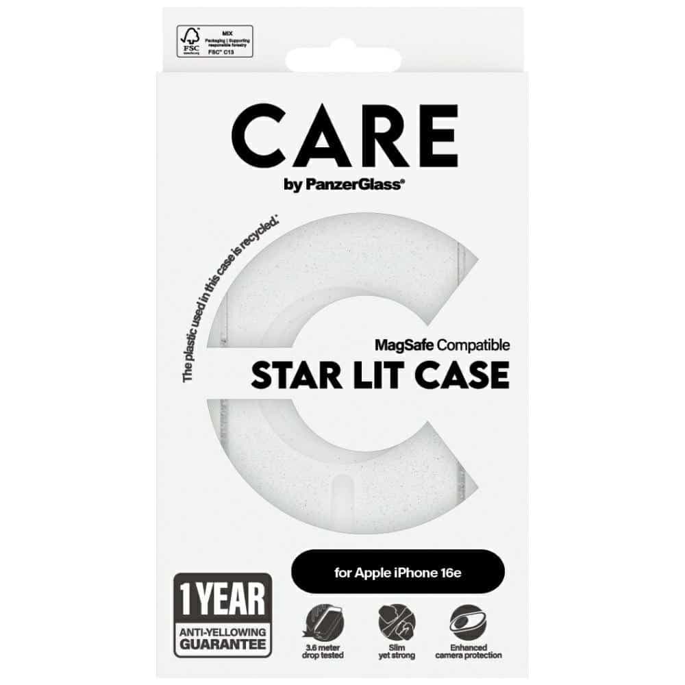 Θήκη Care Από Panzerglass Urban Combat Starlight Λευκή Magsafe Για iPhone 16e Διαφανής 3