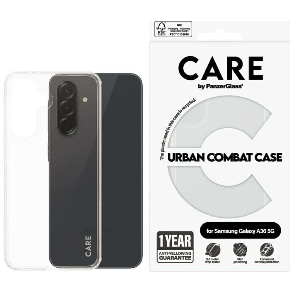 PanzerGlass Urban Combat - θήκη για Samsung Galaxy A36 - Διάφανο