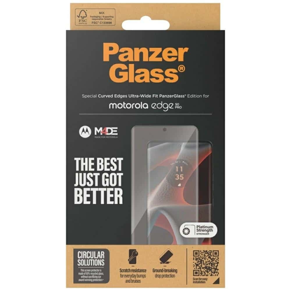 Θρυμματισμένο Γυαλί Panzerglass Ultra-Wide Fit Για Motorola Edge 50 Pro / 50 Ultra 4