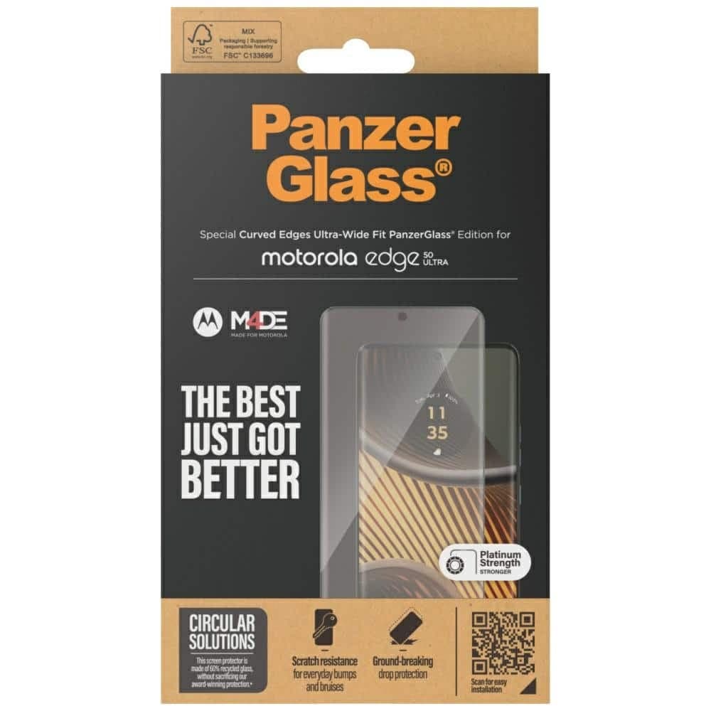 Θωρακισμένο Γυαλί Panzerglass Ultra-Wide Fit Για Motorola Edge 50 Ultra 4