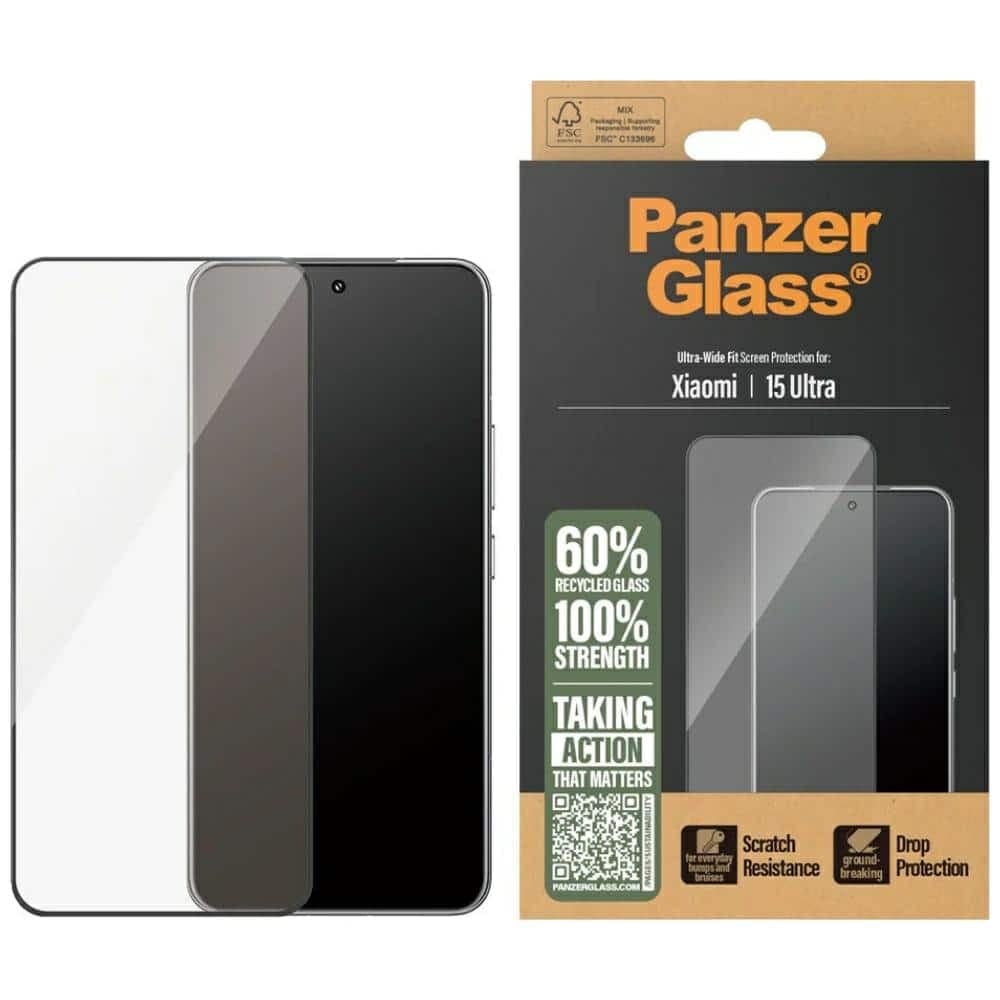 Θωρακισμένο Γυαλί Panzerglass Ultra-Wide Fit Με Μαύρο Πλαίσιο Για Xiaomi 15 Ultra
