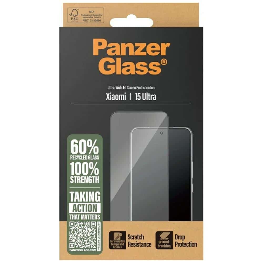 Θωρακισμένο Γυαλί Panzerglass Ultra-Wide Fit Με Μαύρο Πλαίσιο Για Xiaomi 15 Ultra 4