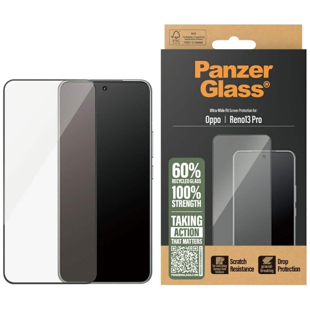 Προστατευτικό Γυαλί Panzerglass Ultra-Wide Fit Με Μαύρο Πλαίσιο Για Oppo Reno13 Pro
