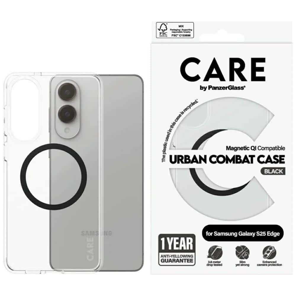 PanzerGlass Urban Combat - θήκη για Samsung Galaxy S25 Edge - Διάφανο
