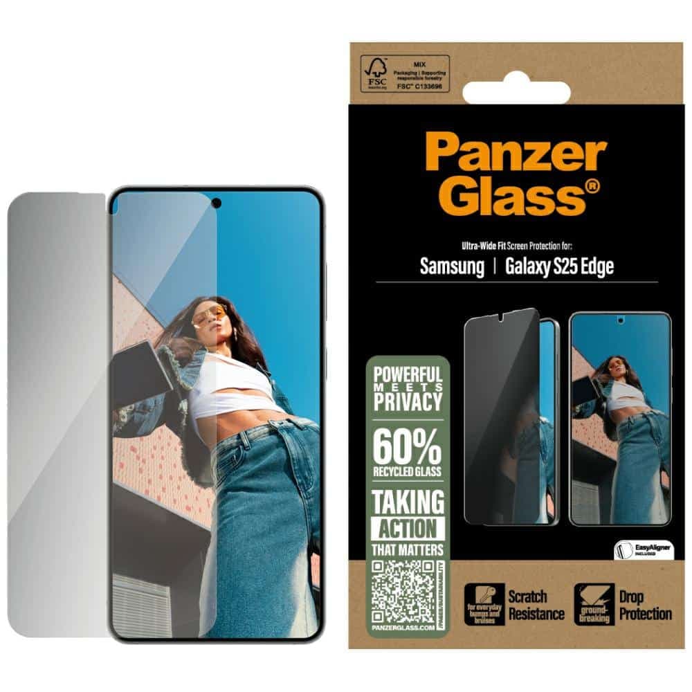 Προστατευτικό Γυαλί Ιδιωτικότητας Panzerglass Ultra-Wide Fit Για Samsung Galaxy S25 Edge