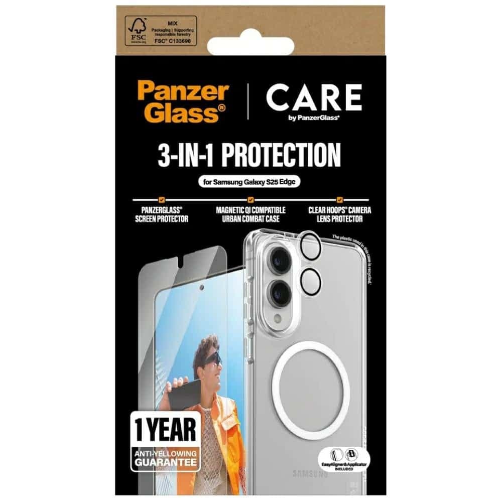 Care Από Την Panzerglass Προστασία Οθόνης και Κάμερας Για Samsung Galaxy S25 Edge 4