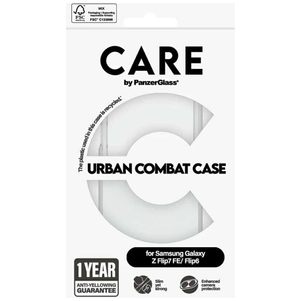 Κάλυμμα Urban Combat Care By Panzerglass Για Samsung Galaxy Z Flip7 Fe / Flip6 – Διαφανές 4