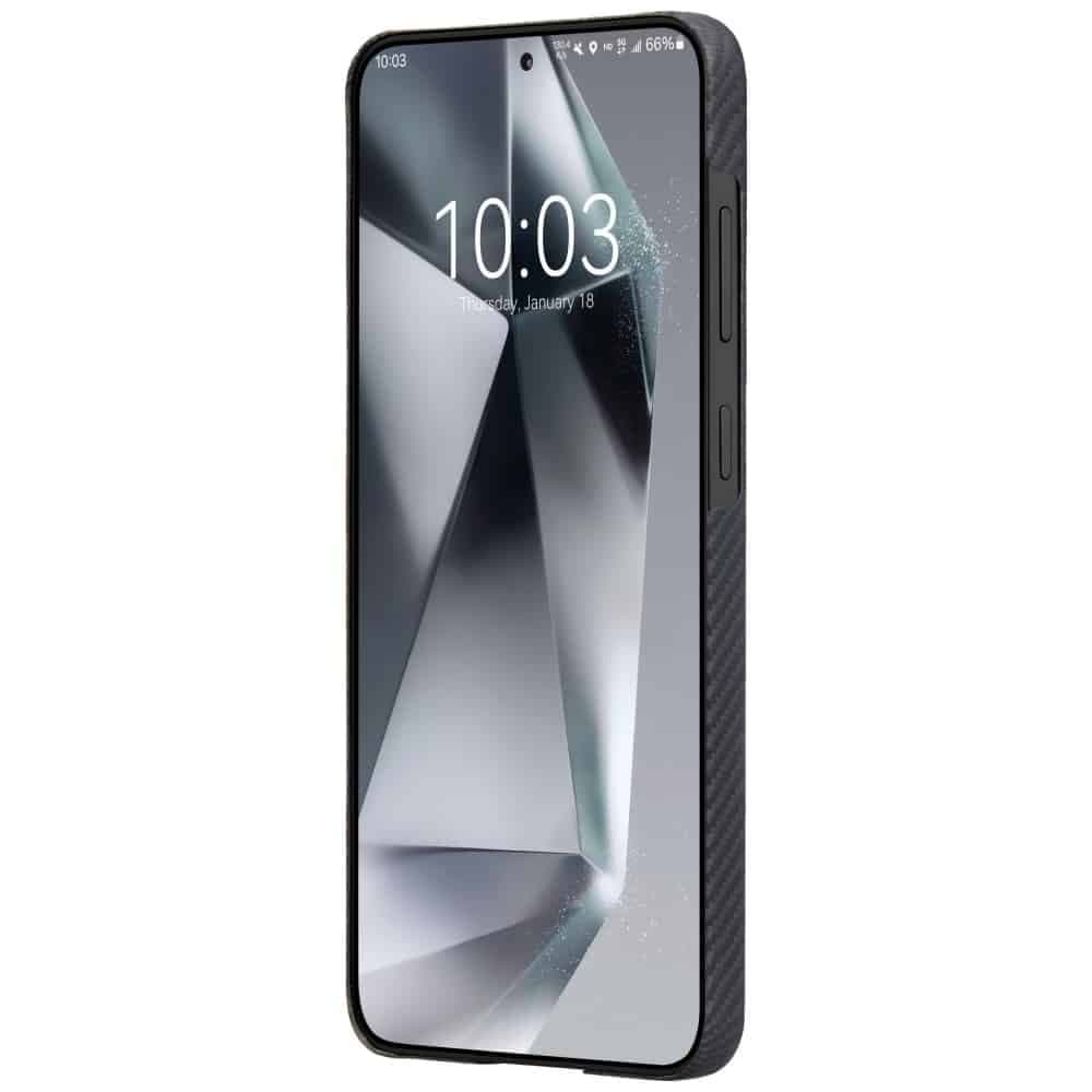 Θήκη Pitaka Ultra-Slim Magsafe Για Samsung Galaxy S25 Μαύρη-Γκρι 6