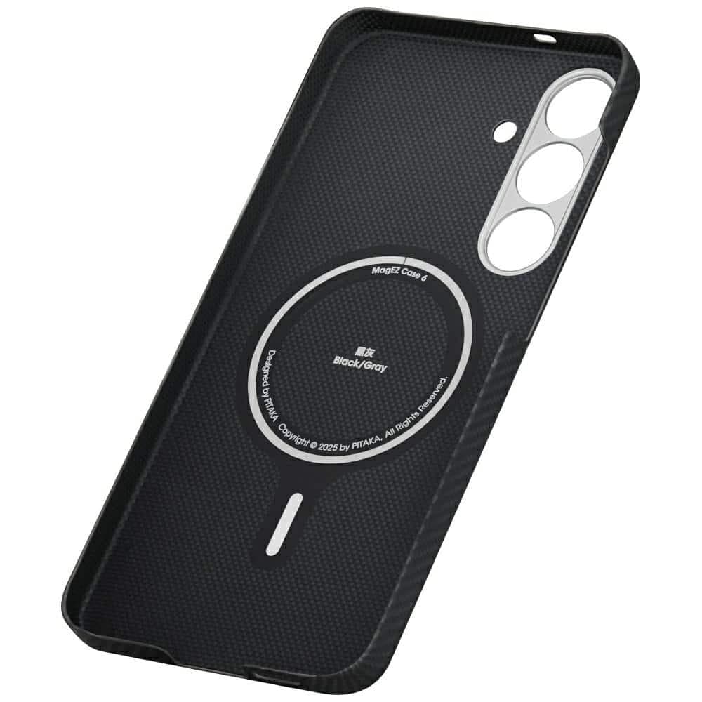 Θήκη Pitaka Ultra-Slim Magsafe Για Samsung Galaxy S25 Μαύρη-Γκρι 10