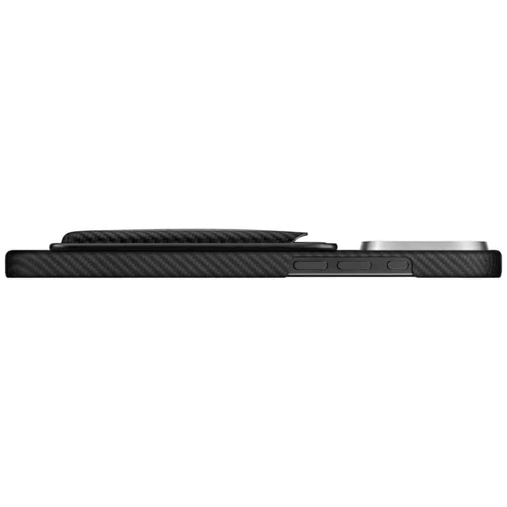 Μαγνητικό Πορτοφόλι Pitaka Woven Wallet Magsafe Για Τηλέφωνο Μαύρο Γκρι 8