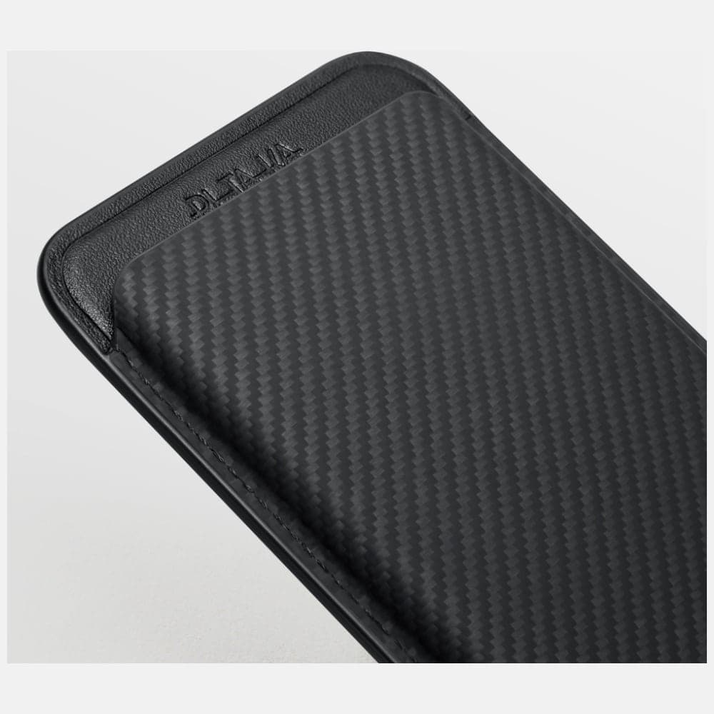 Μαγνητικό Πορτοφόλι Pitaka Woven Wallet Magsafe Για Τηλέφωνο Μαύρο Γκρι 9
