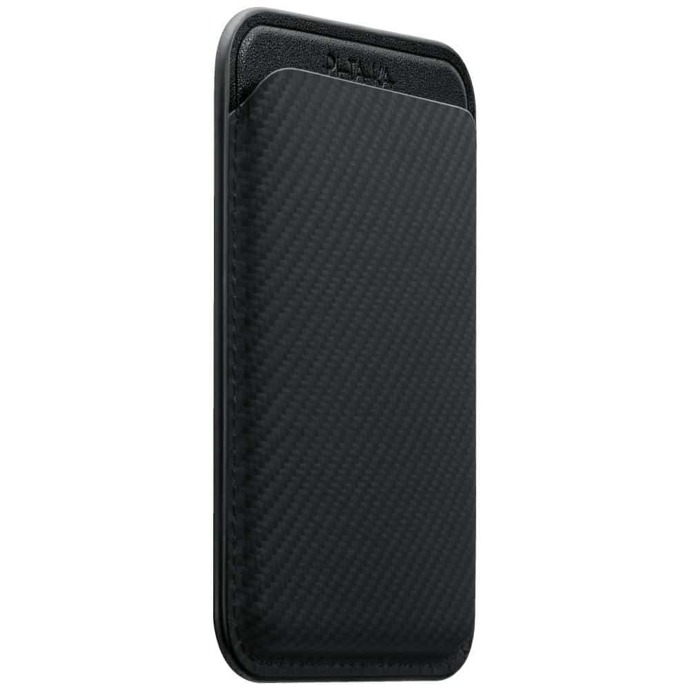 Μαγνητικό Πορτοφόλι Pitaka Woven Wallet Magsafe Για Τηλέφωνο Μαύρο Γκρι 2