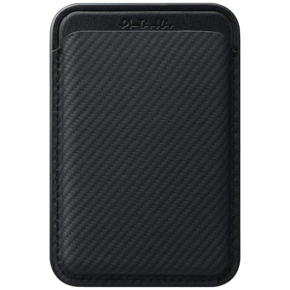 Μαγνητικό Πορτοφόλι Pitaka Woven Wallet Magsafe Για Τηλέφωνο Μαύρο Γκρι