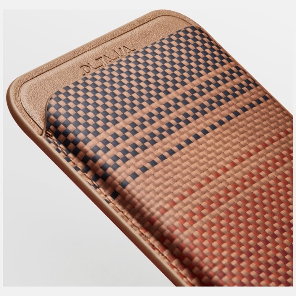 Μαγνητικό Πορτοφόλι Pitaka Woven Wallet Magsafe Για Τηλέφωνο Sunset 10